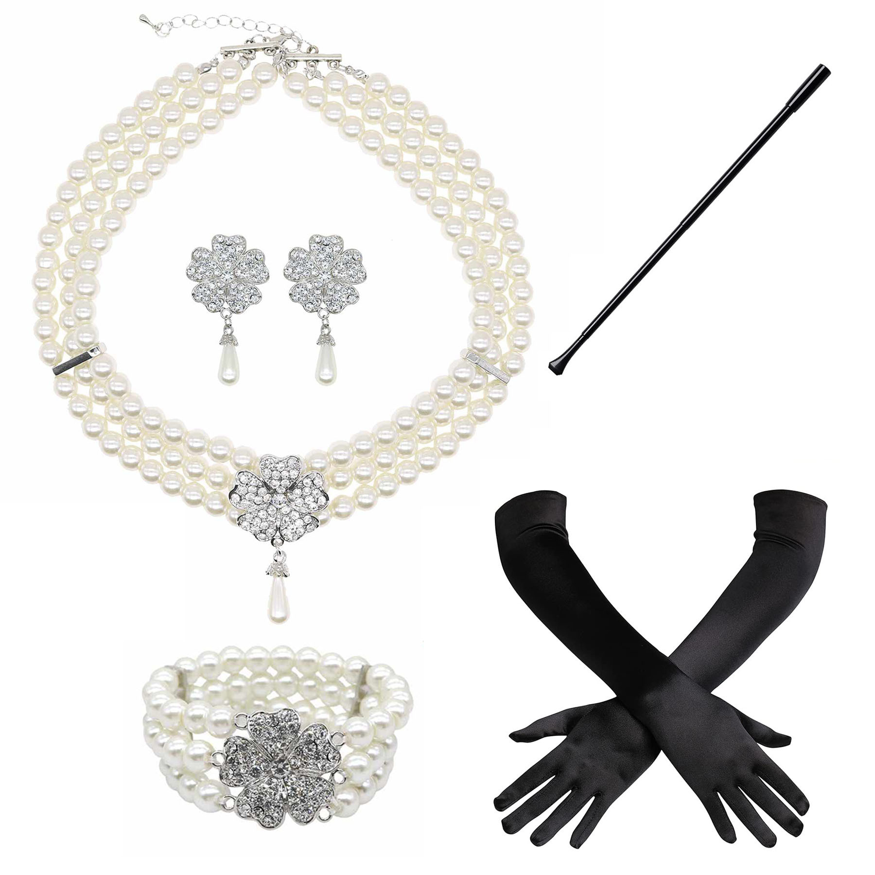 1920s1950s Imitation Pearl Nec - Pearl Trim Chain のレビューと価格