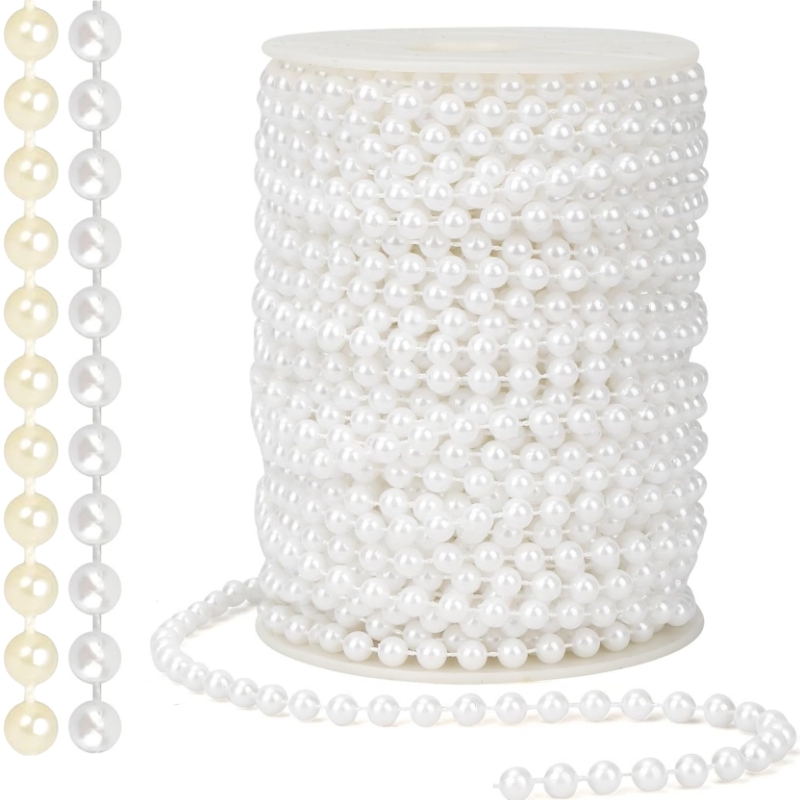 2/5 メートル ABS 模造パールビーズチェーンラインコー - Pearl Trim Chain のレビューと価格