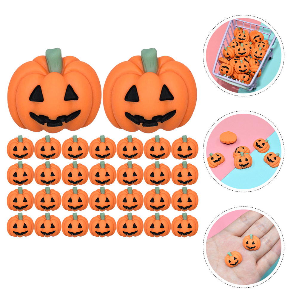 50個入りミニレジン製パンプキンチャーム、クラフトDIY装飾 - Craft Embellishment のレビューと価格