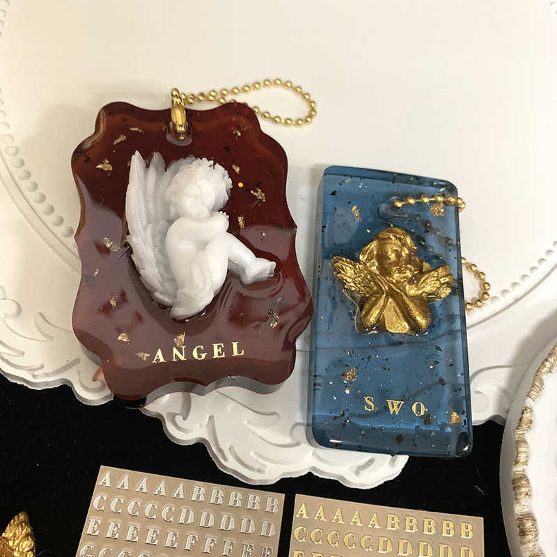 2個入り金属製アルファベット装飾文字 ゴールドシルバーレジン - Craft Embellishment のレビューと価格